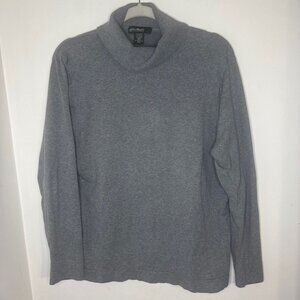 Eddie Bauer XXL Vintage Y2K Turtleneck Cotton Cashmere Steve Jobs Sweater T17
